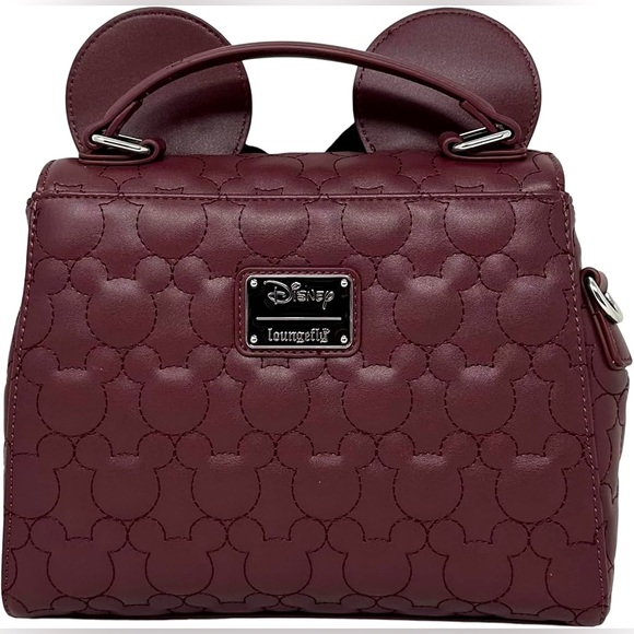 Loungefly Minnie Mouse Crossbody Satchel Quilted Bag - NWT - Picture 12 of 12